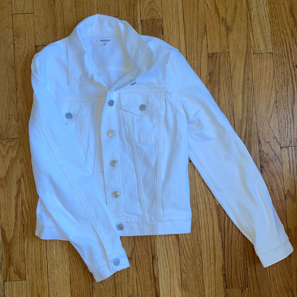 Barely worn Hudson Los Angeles white jean jacket